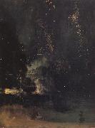 James Abbott McNeil Whistler Nocturne in Black and Gold:The Falling Rocket oil painting